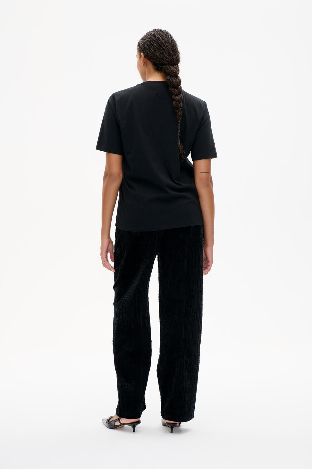 Jawo t-shirt - Black Rhinestones